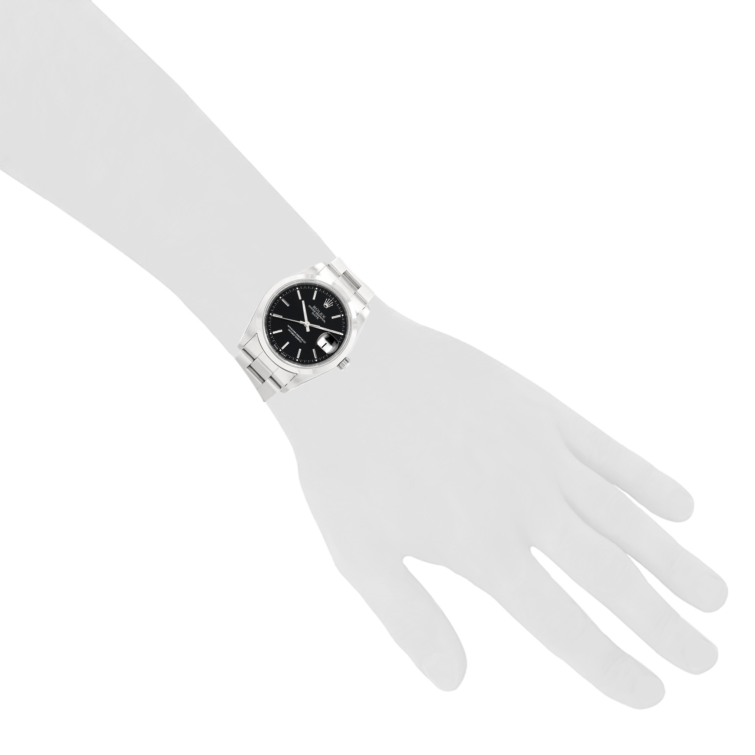 Montre Rolex Oyster Perpetual Date en acier Ref: Rolex - 15200  Vers 2001 - Detail D1