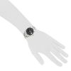 Rolex Oyster Perpetual Date  in stainless steel Ref: Rolex - 15200  Circa 2000 - Detail D1 thumbnail