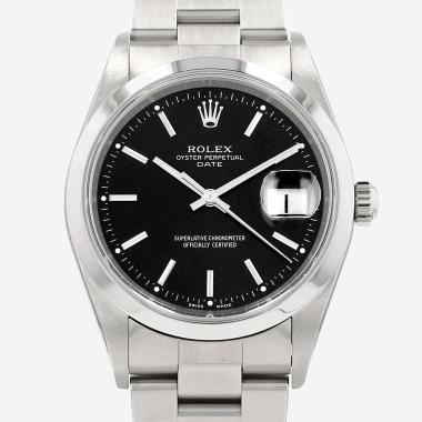 Montre Rolex Oyster Perpetual Date en acier Ref: Rolex - 15200  Vers 2000