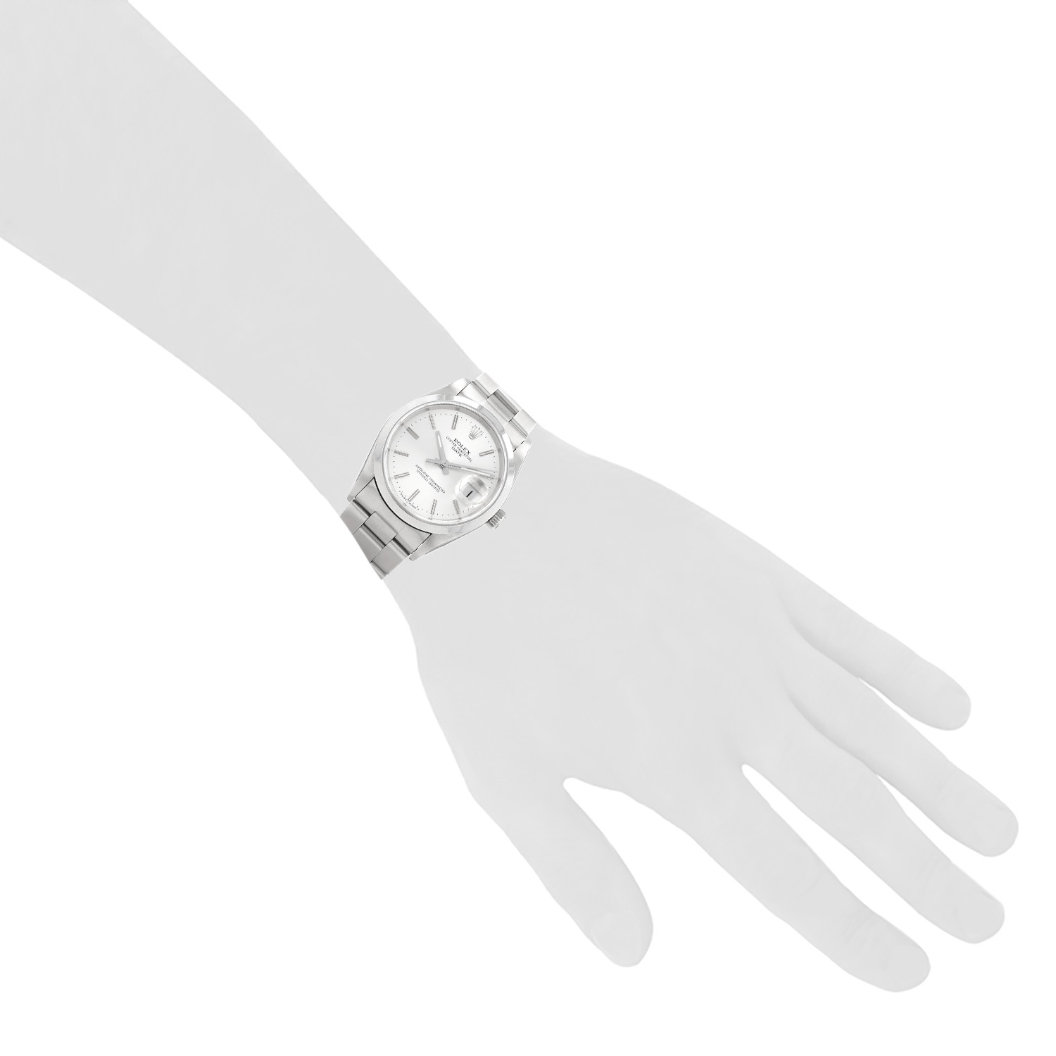 Rolex Oyster Perpetual Date  in stainless steel Ref: Rolex - 15200  Circa 1997 - Detail D1