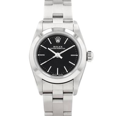 Montre Rolex Lady Oyster Perpetual en acier Ref: Rolex - 76080  Vers 1998