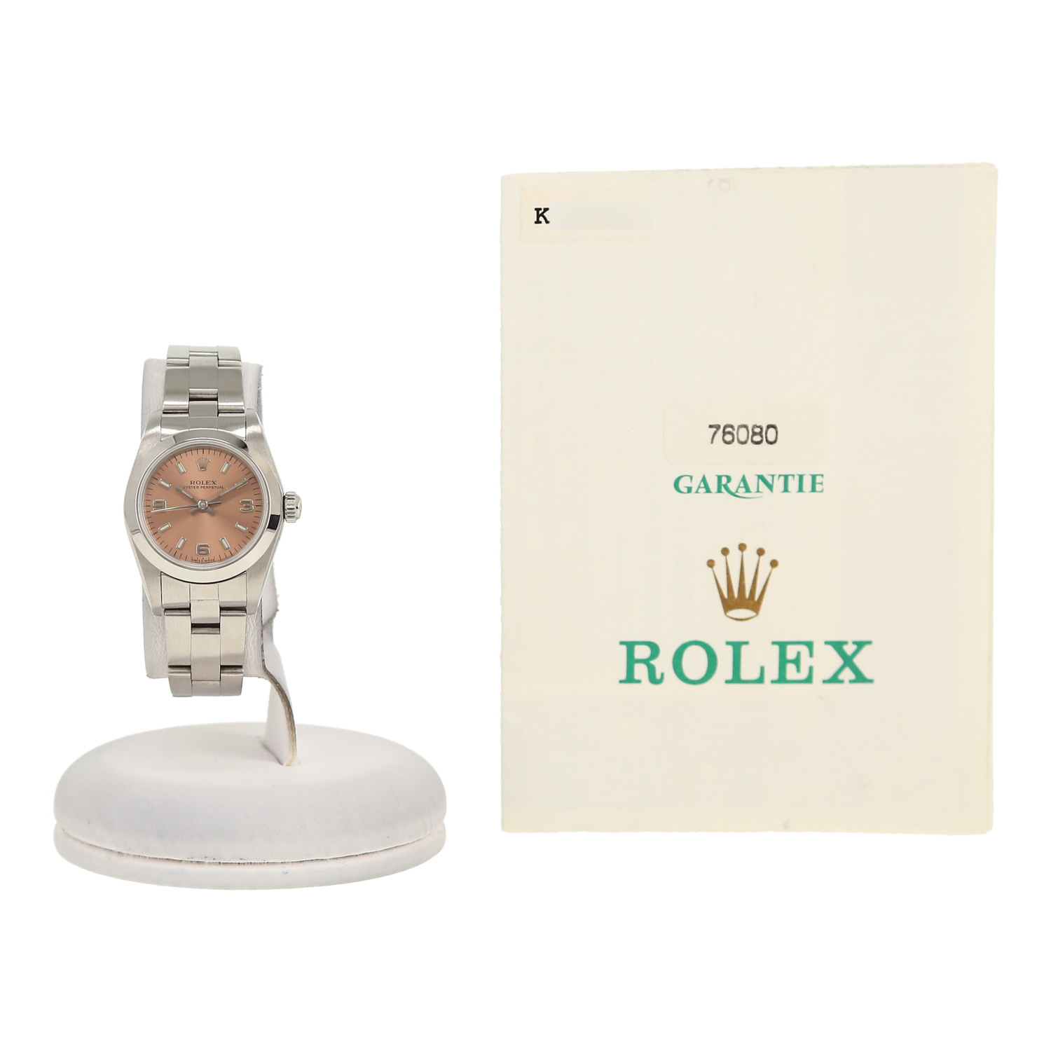 Rolex Lady Oyster Perpetual  in stainless steel Ref: Rolex - 76080  Circa 2001 - Detail D2