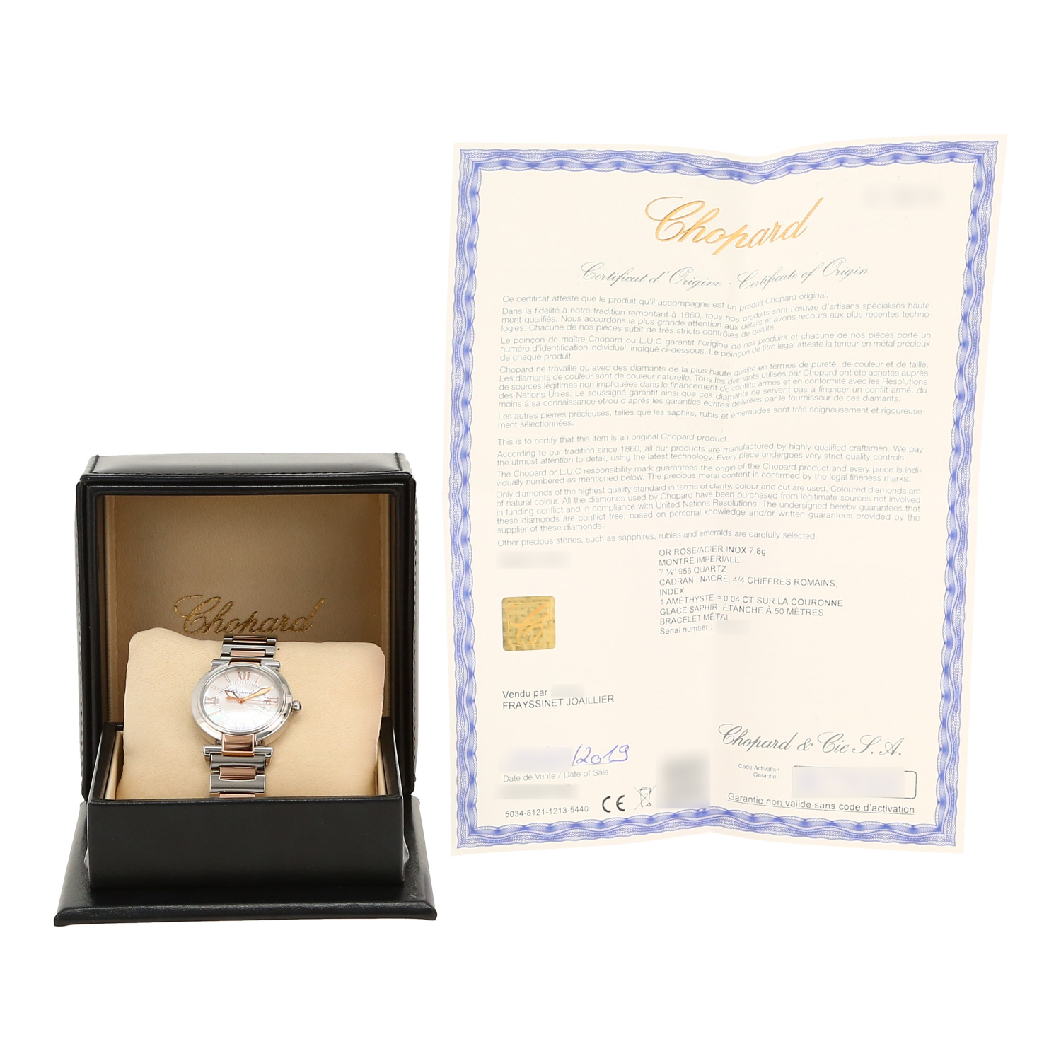 Montre Chopard Imperiale en or et acier Vers 2019
