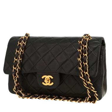 Chanel  Timeless Petit handbag  in black quilted leather