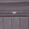 Hermès  Bearn wallet  in grey Mysore leather - Detail D2 thumbnail