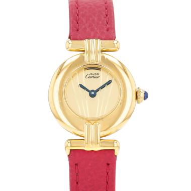 Reloj Cartier Must Colisée de plata dorada Ref: Cartier - 590002  Circa 1990