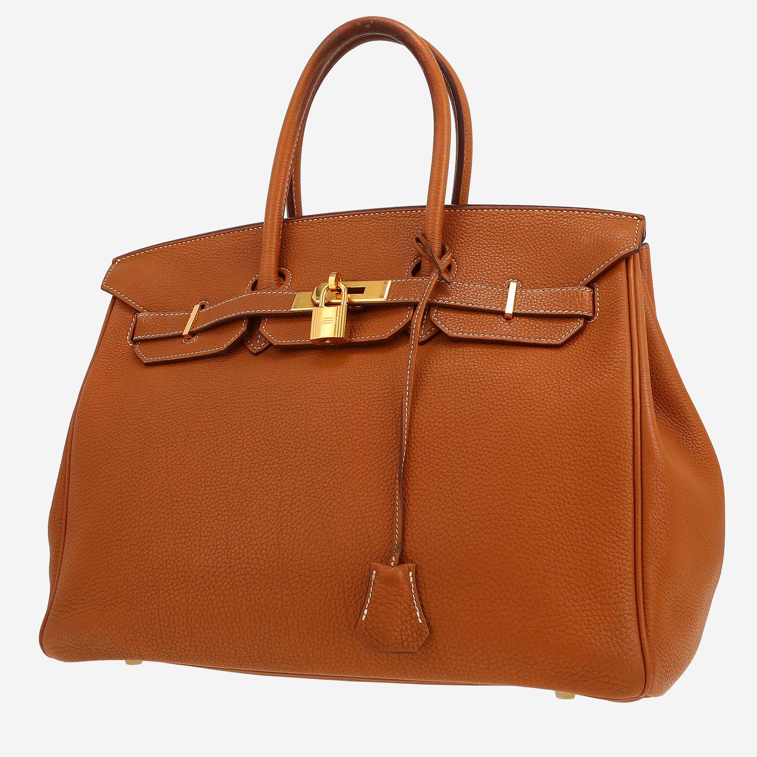 Hermès  Birkin 35 cm handbag  in gold togo leather