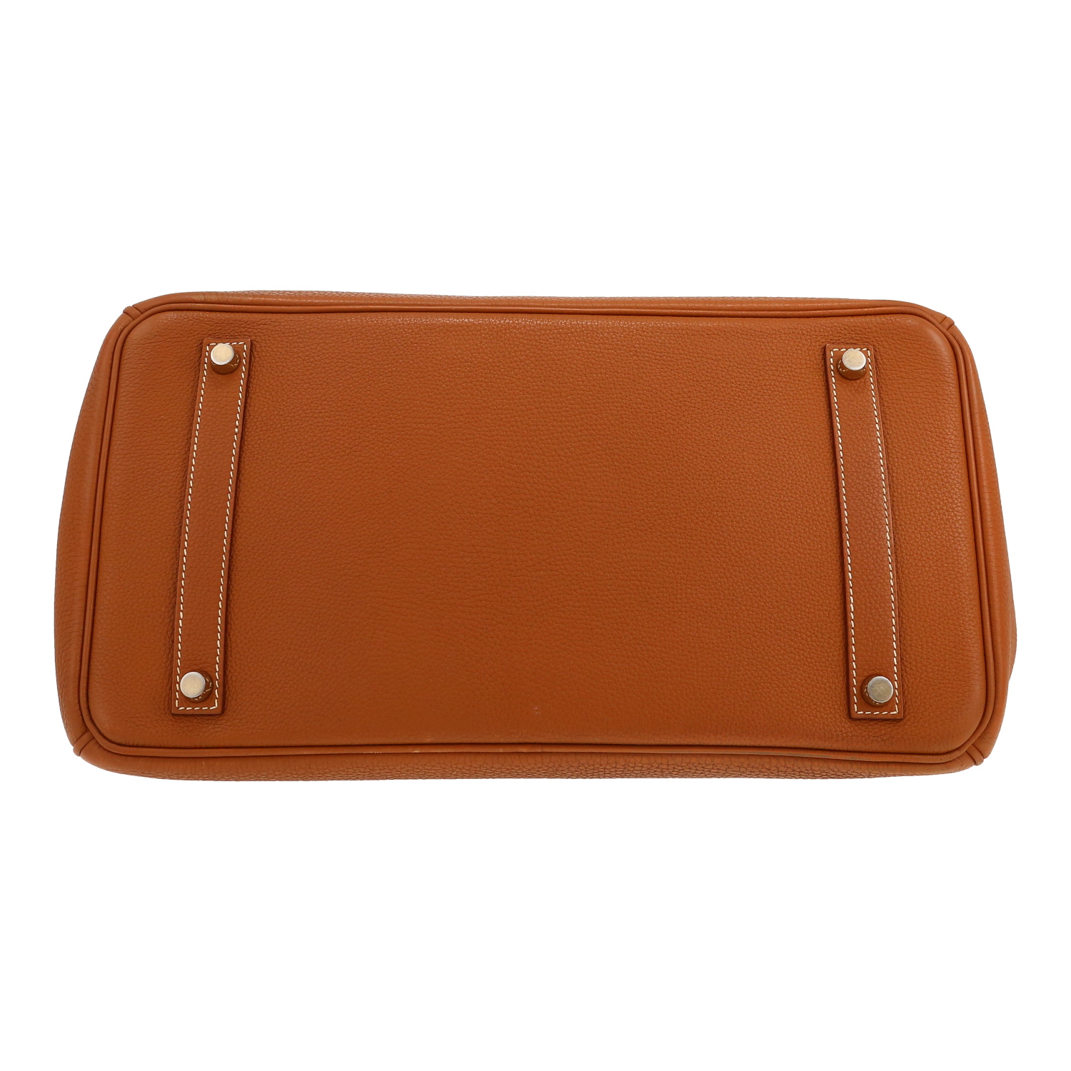 Hermès  Birkin 35 cm handbag  in gold togo leather - Detail D1