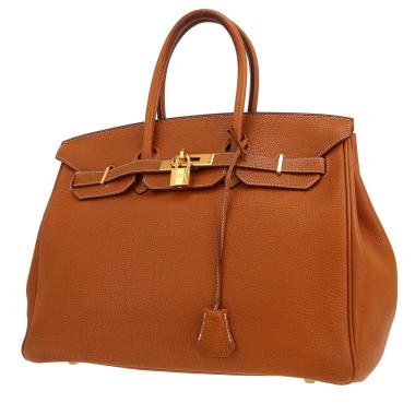 Hermès  Birkin 35 cm handbag  in gold togo leather
