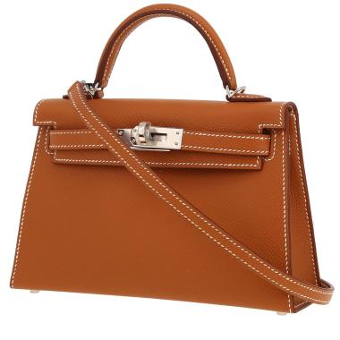 Borsa a tracolla Hermès  Kelly 20 cm in pelle Epsom gold