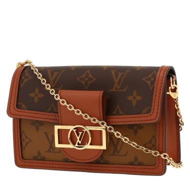 Louis Vuitton  Dauphine shoulder bag  monogram canvas  and brown "Reverso" monogram canvas