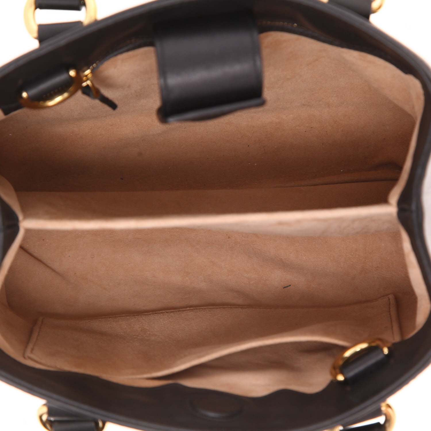 Sac bandoulière Gucci  Sylvie en cuir noir - Detail D3