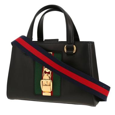 Sac bandoulière Gucci  Sylvie en cuir noir