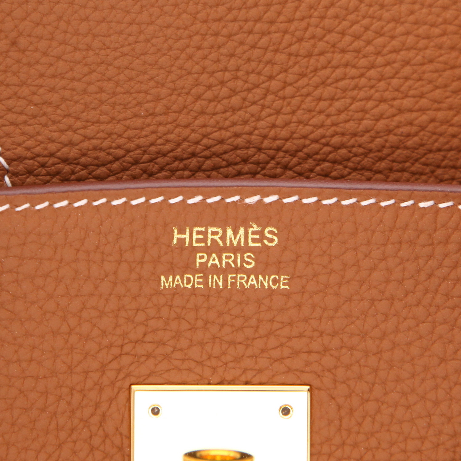 Borsa Hermès  Birkin 35 cm in pelle togo gold - Detail D2