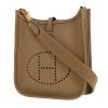 Hermès  Mini Evelyne shoulder bag  in Beige Marfa leather taurillon clémence - 00pp thumbnail