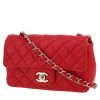 Sac bandoulière Chanel  Mini Timeless en cuir matelassé rouge - 00pp thumbnail
