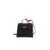 Porte-clef Hermès  Kelly Twilly bag charm en alligator noir et satin multicolore - 360 thumbnail
