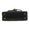 Porte-clef Hermès  Kelly Twilly bag charm en alligator noir et satin multicolore - Detail D1 thumbnail