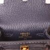 Porte-clef Hermès  Kelly Twilly bag charm en alligator noir et satin multicolore - Detail D2 thumbnail