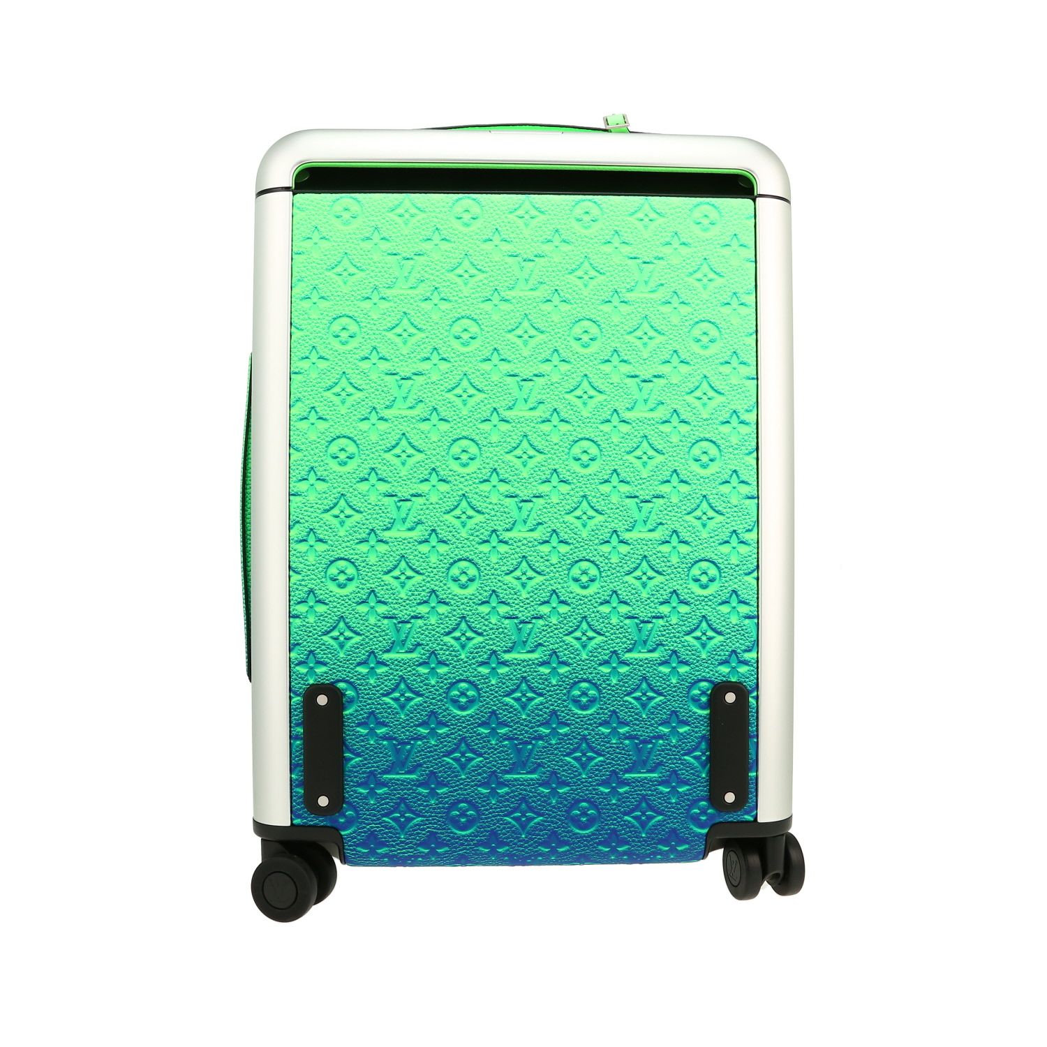 Maleta Louis Vuitton  Horizon 50 en cuero monogram huella verde y azul - Detail D7