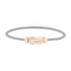 Fred Chance Infinie medium model bracelet in pink gold and diamonds - 00pp thumbnail