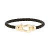 Fred Force 10 large model bracelet in yellow gold and stainless steel - 00pp thumbnail