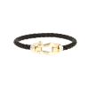 Bracciale Fred Force 10 modello grande in oro giallo e acciaio - 360 thumbnail