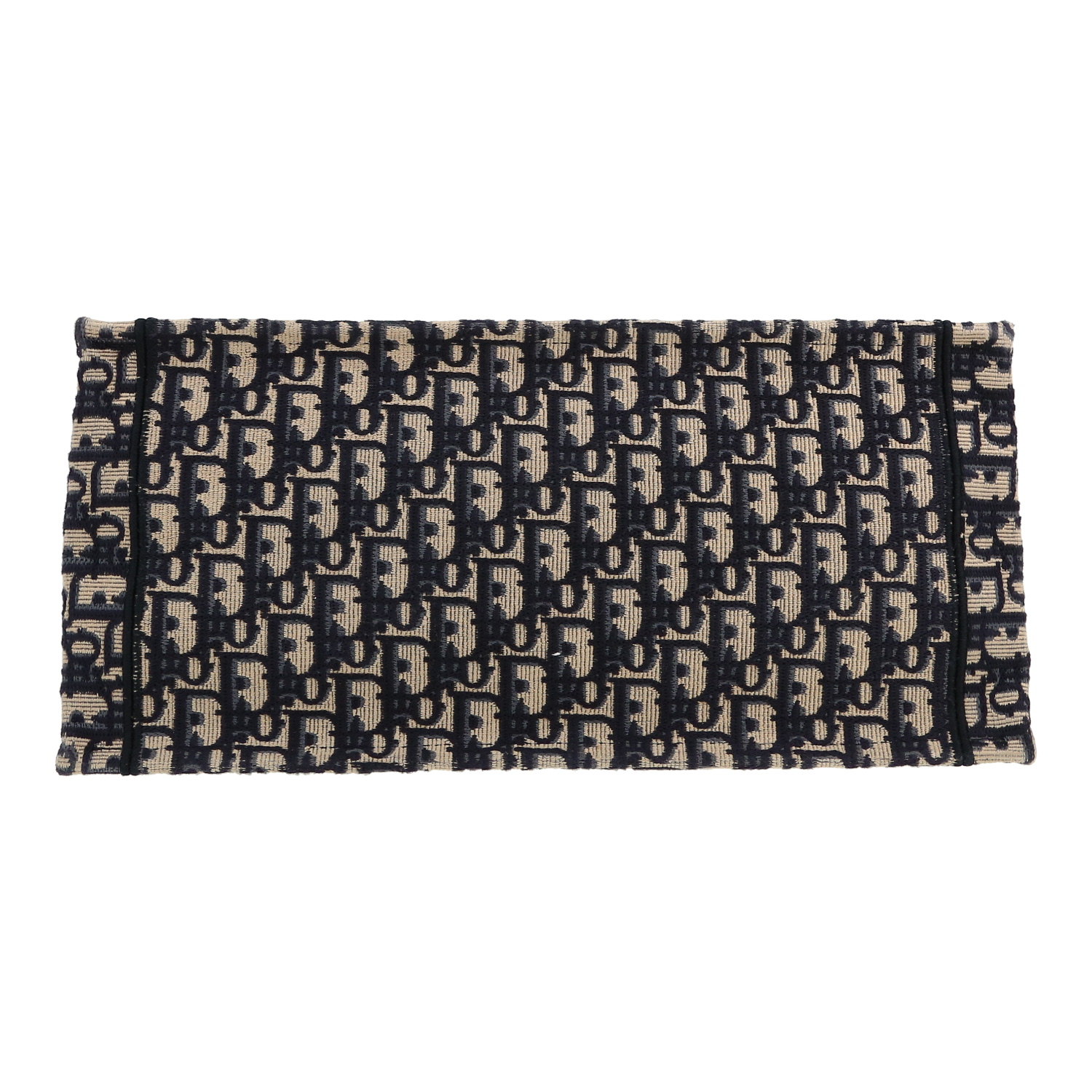 Sac cabas Dior  Book Tote en toile monogram Oblique bleue et beige - Detail D1