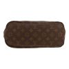 Louis Vuitton  Neverfull small model  shopping bag  in brown monogram canvas  and natural leather - Detail D1 thumbnail