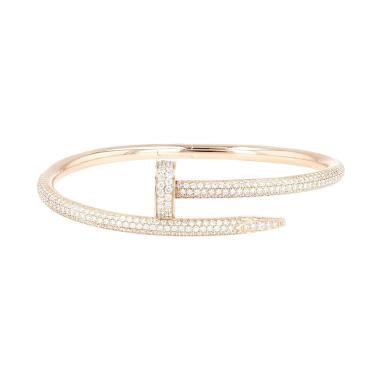 Brazalete Cartier Juste un clou de oro rosa y diamantes