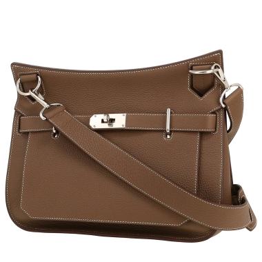 Borsa a tracolla Hermès  Jypsiere 31 cm in pelle togo etoupe