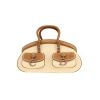 Dior  Détective handbag  in beige canvas  and brown leather - 360 thumbnail