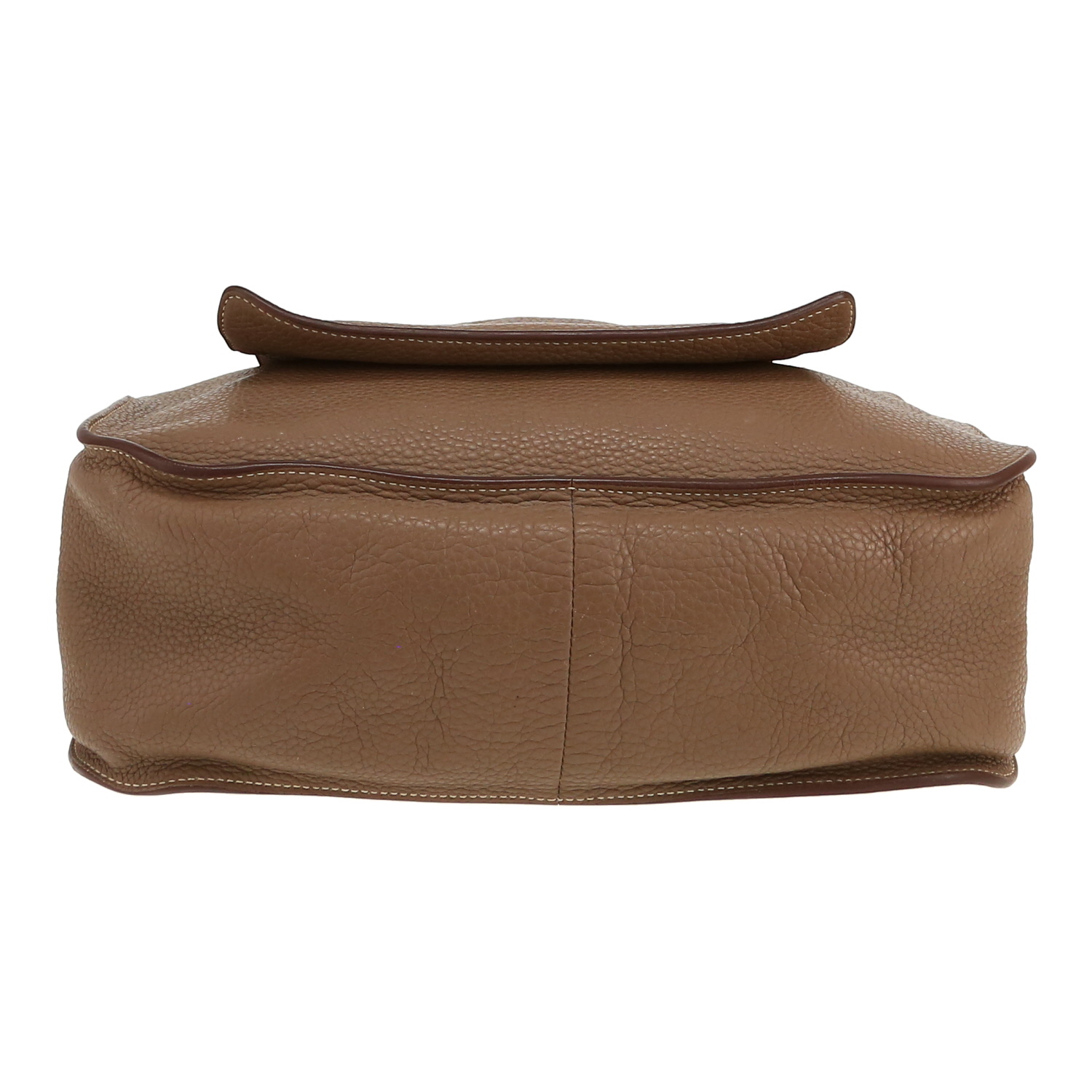 Sac porté épaule Hermès  Marwari en cuir togo étoupe - Detail D1