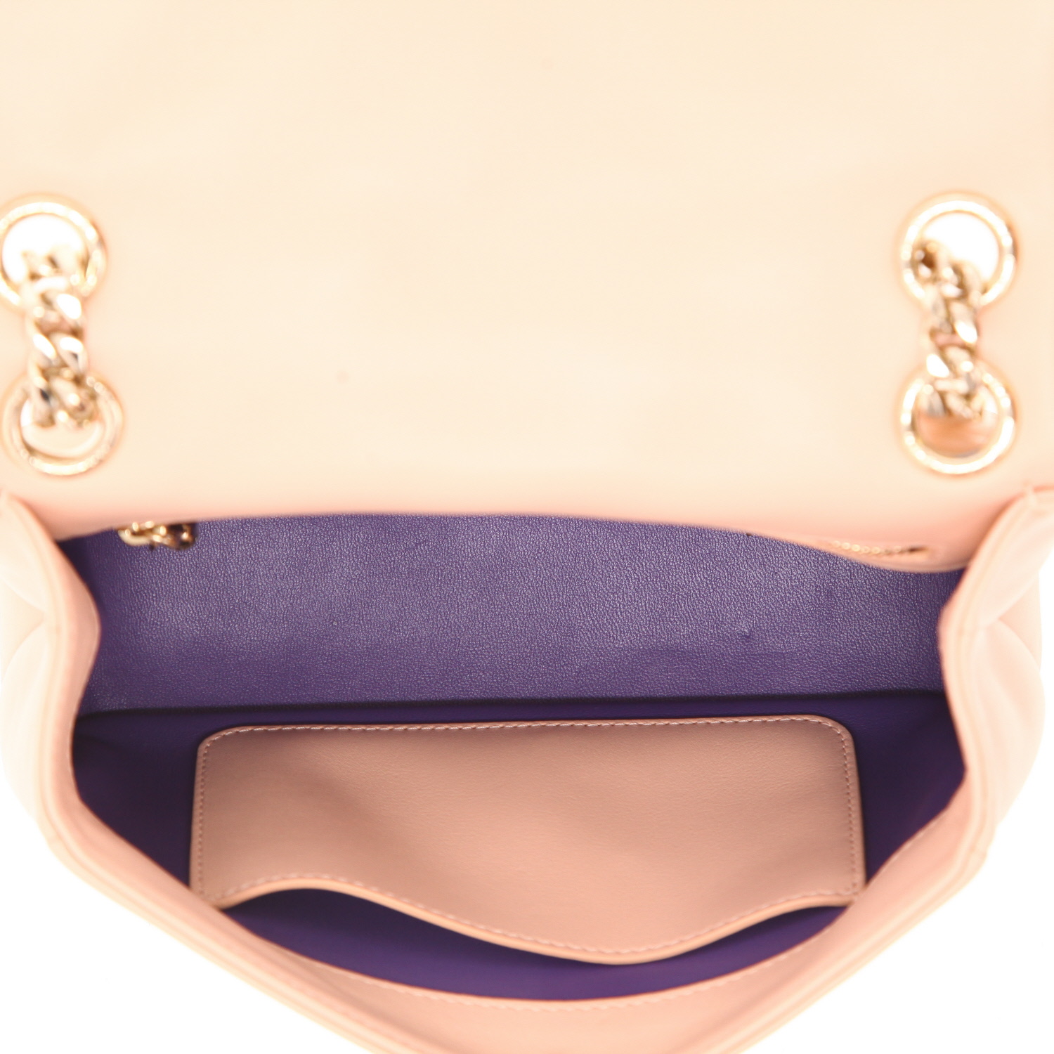 Borsa a tracolla Bulgari  Serpenti in pelle trapuntata rosa - Detail D3