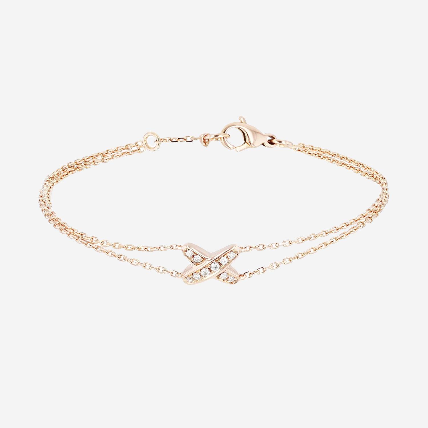 Bracelet Chaumet Jeux de Liens en or rose et diamants