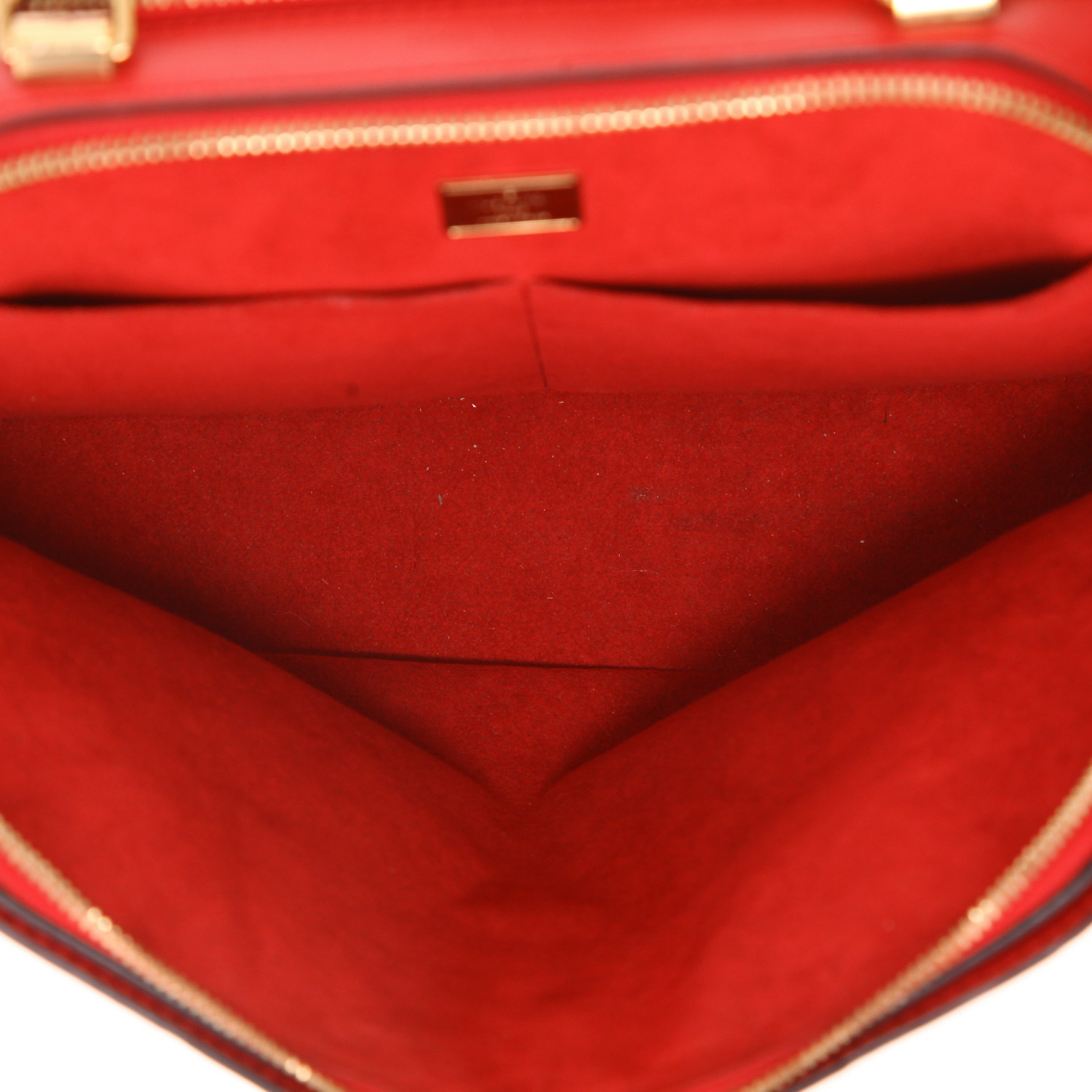 Louis Vuitton  Melrose Avenue handbag  in red monogram patent leather - Detail D3