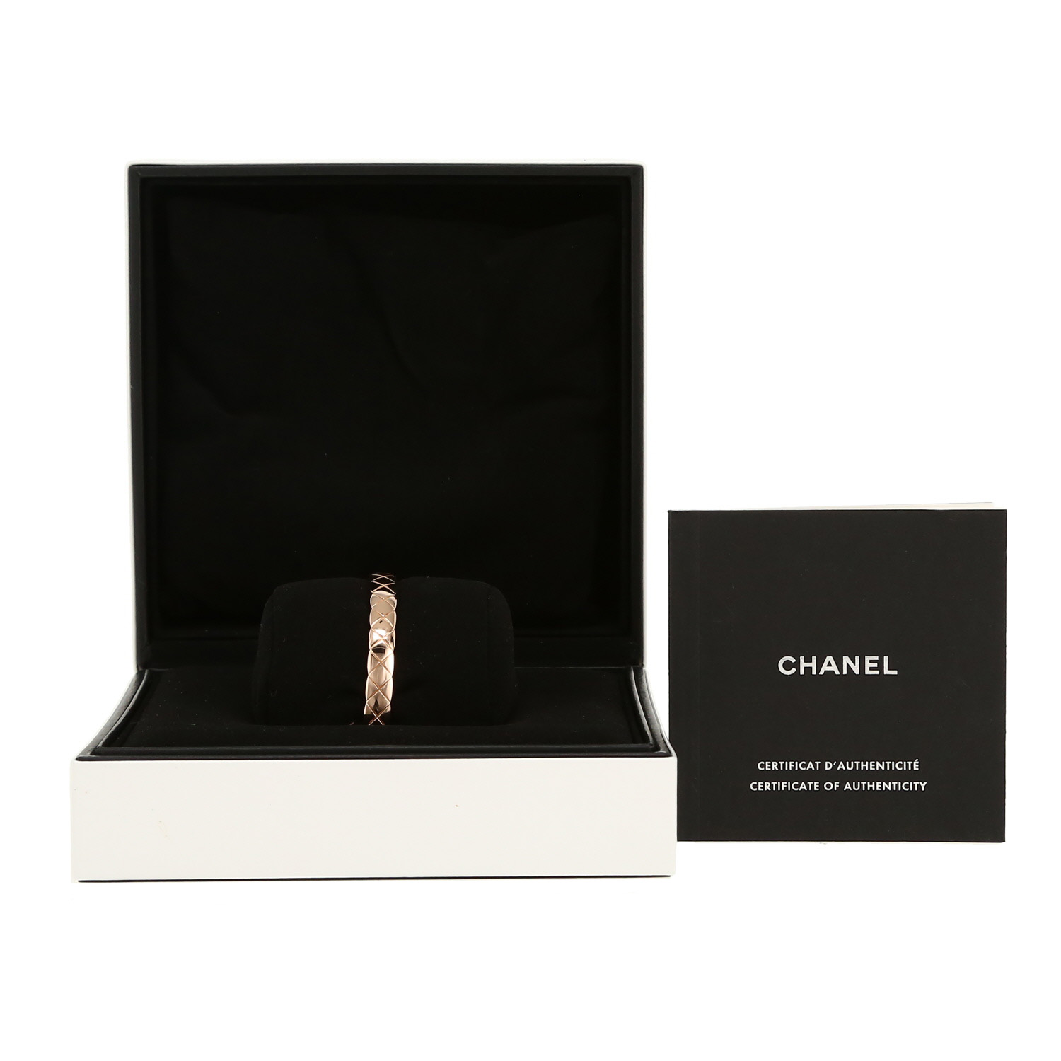 Bracelet Chanel Coco Crush en or beige - Detail D2
