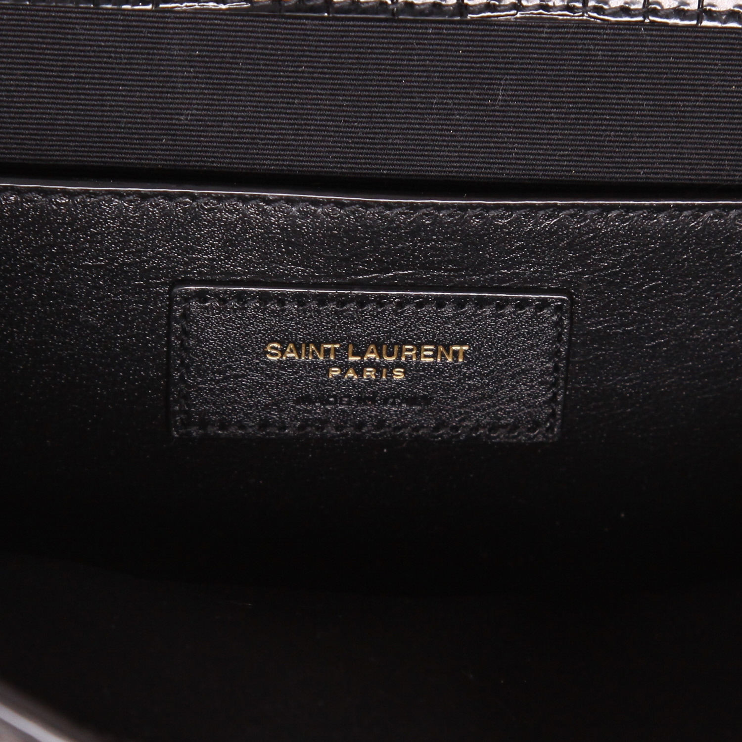 Sac à main Saint Laurent  Manhattan en cuir noir - Detail D2