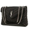 Saint Laurent  Loulou medium model  shoulder bag  in black chevron quilted leather - 00pp thumbnail
