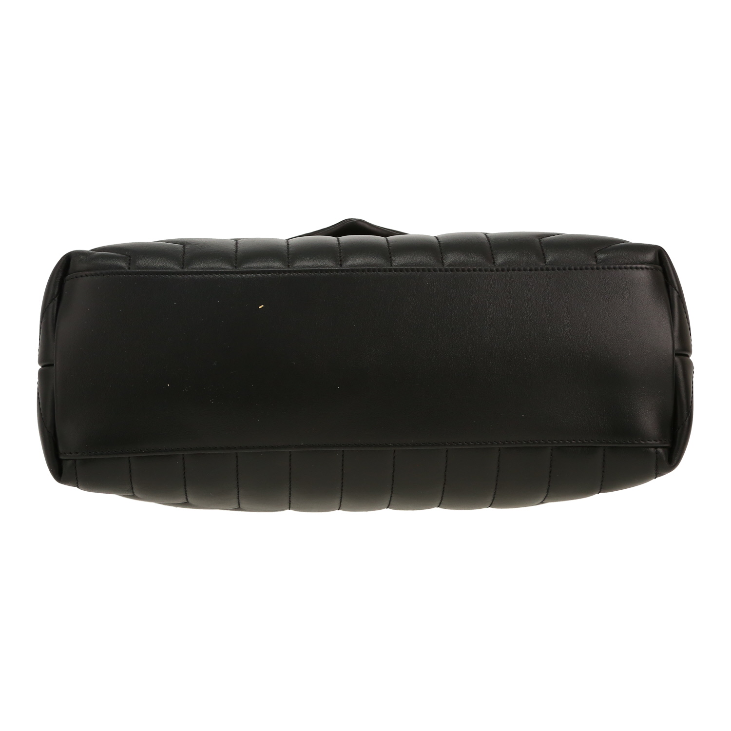 Saint Laurent  Loulou medium model  shoulder bag  in black chevron quilted leather - Detail D1