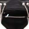 Saint Laurent  Loulou medium model  shoulder bag  in black chevron quilted leather - Detail D3 thumbnail