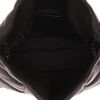 Sac bandoulière Saint Laurent  Loulou Puffer grand modèle  en cuir matelassé chevrons noir - Detail D3 thumbnail