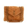 Borsa a tracolla Saint Laurent  Loulou in Veau velours marrone - 360 thumbnail