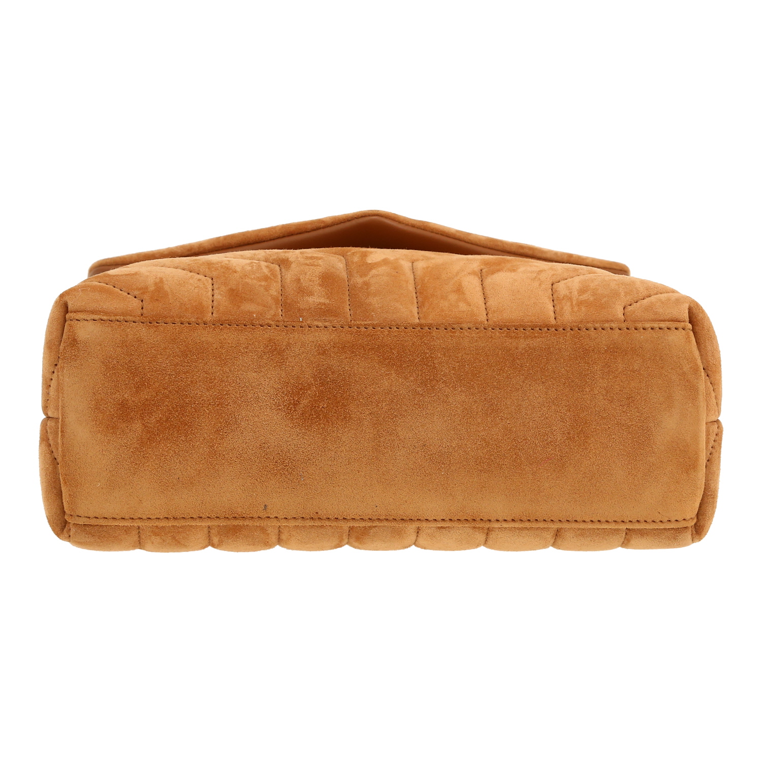 Borsa a tracolla Saint Laurent  Loulou in Veau velours marrone - Detail D1