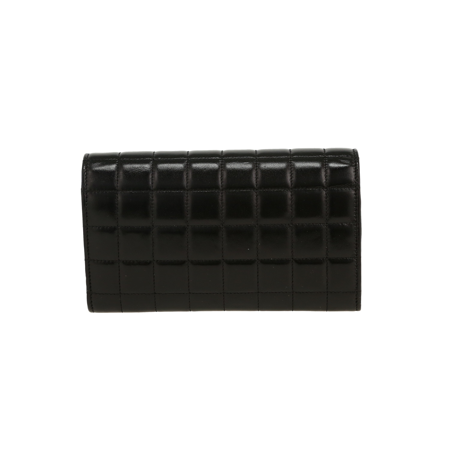Saint Laurent Le Maillon handbag in black quilted leather - Detail D7