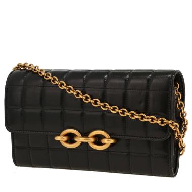 Saint Laurent  Le Maillon handbag  in black quilted leather