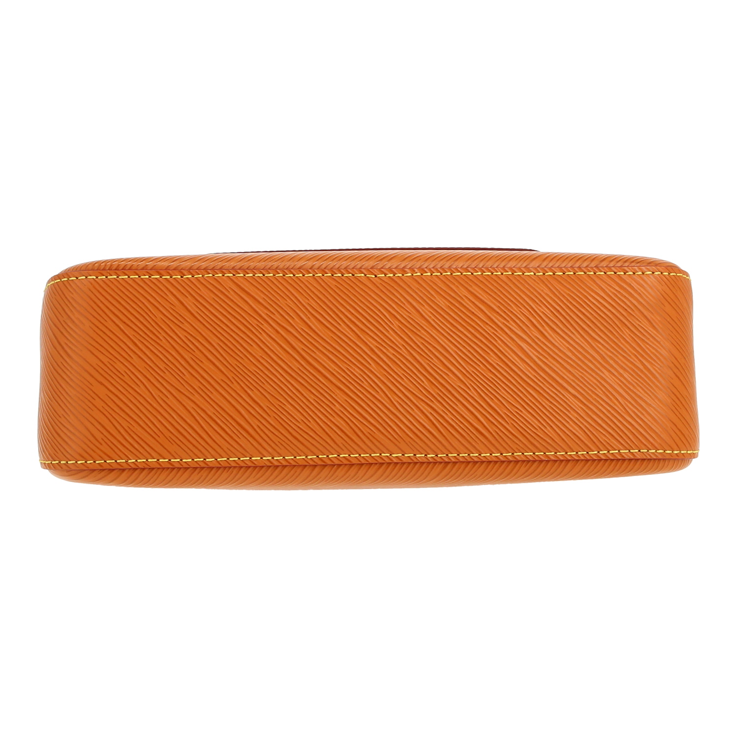 Louis Vuitton  Marelle bag worn on the shoulder or carried in the hand  in gold epi leather  and leather - Detail D1