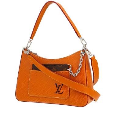 Louis Vuitton  Marelle bag worn on the shoulder or carried in the hand  in gold epi leather  and leather