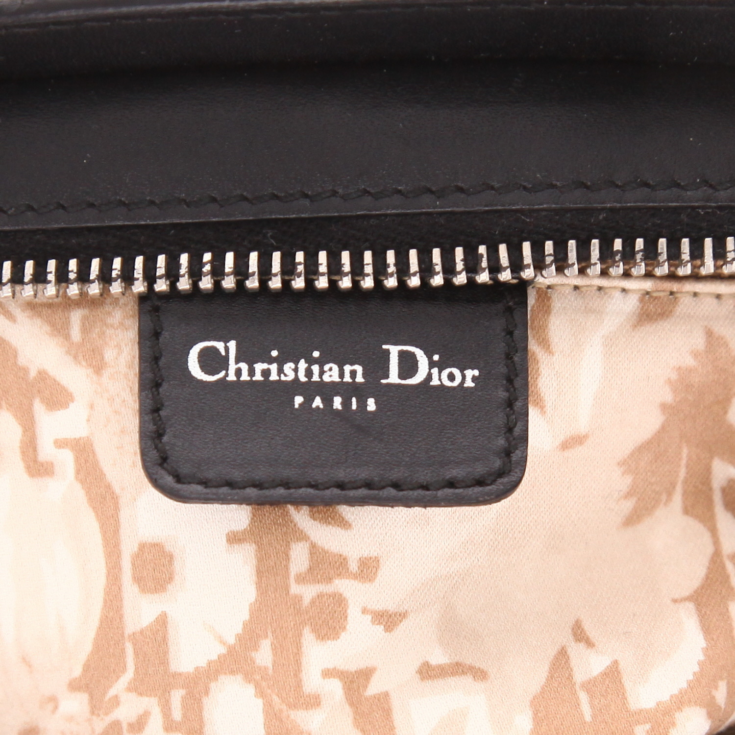 Dior  Détective small model  handbag  in black leather - Detail D2