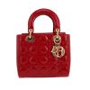 Bolso de mano Dior  Lady Dior en charol rojo - 360 thumbnail
